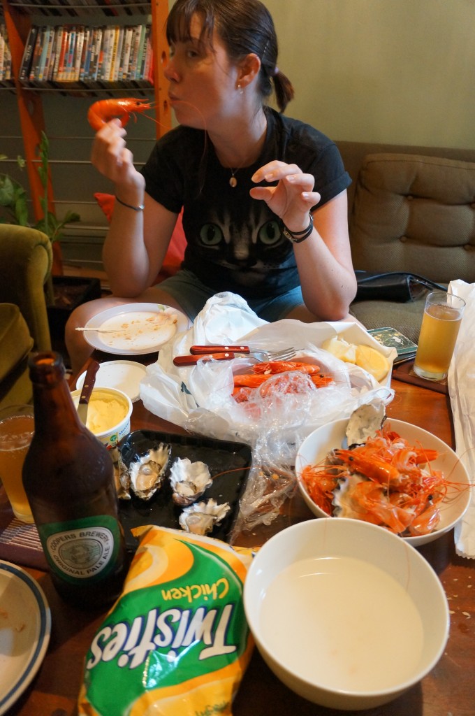 Sarah vs Prawn
